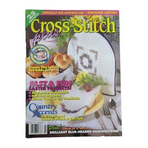 Vintage Cross Stitch Plus Magazine May 1993 Spring Easter Christmas Projects